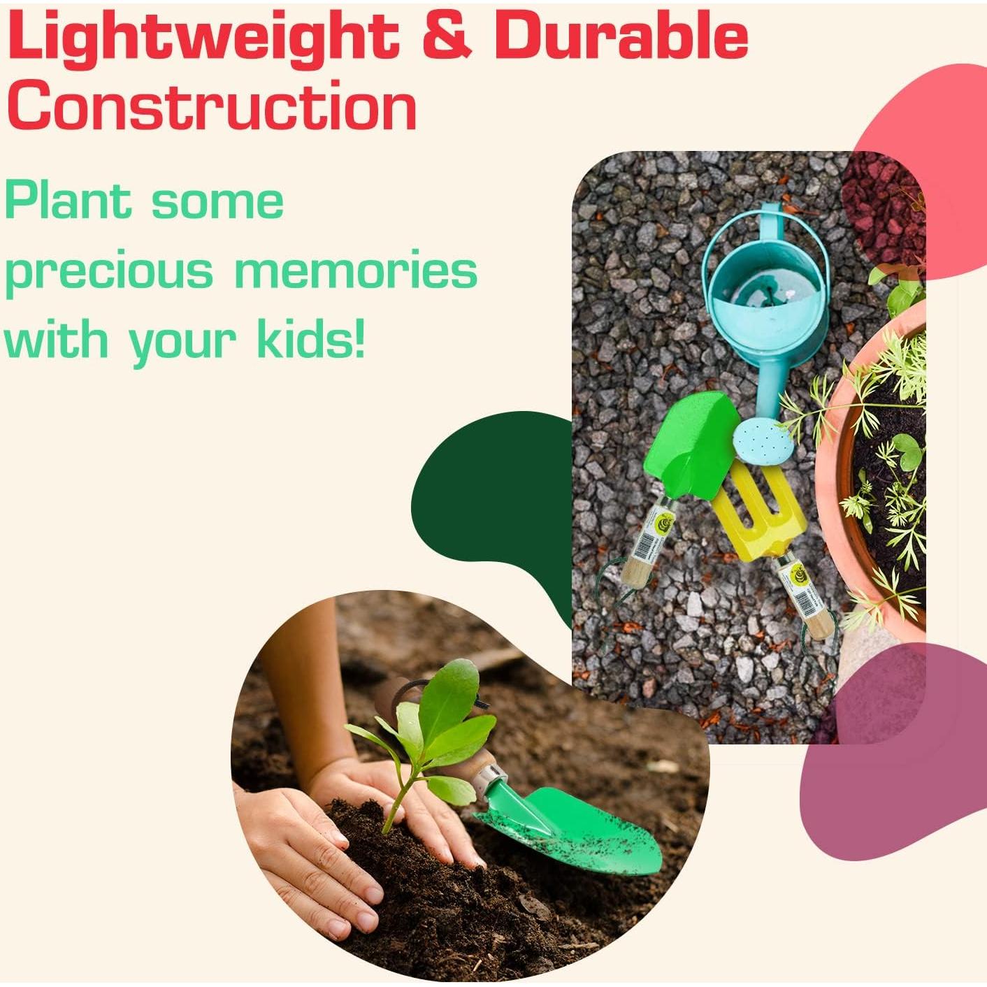 Mini Pala de Jardín Rugg para Niños con Mango de Madera