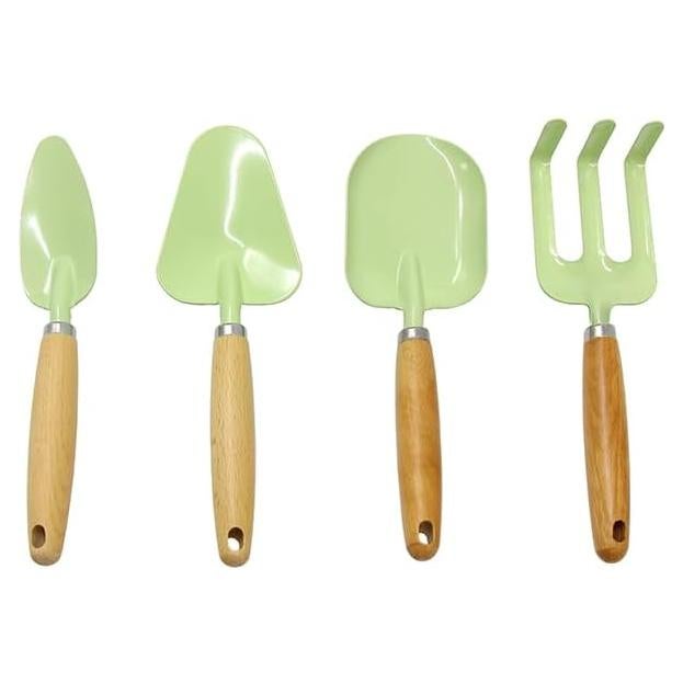 Juego de Herramientas de Jardinería para Niños 4 Piezas Verde