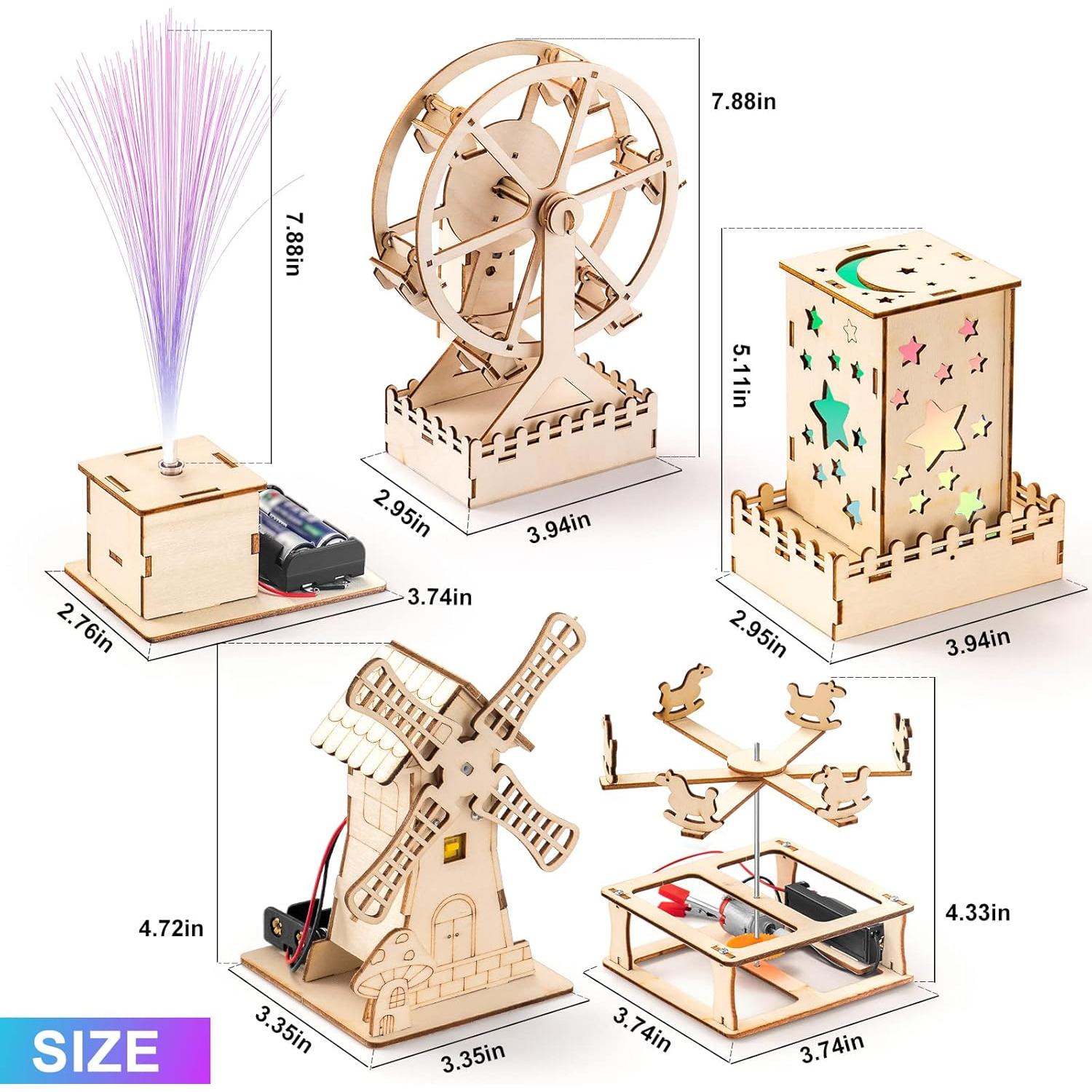 Kits de Ciencia STEM Yutin 5 en 1 para Niños 8-12 Años