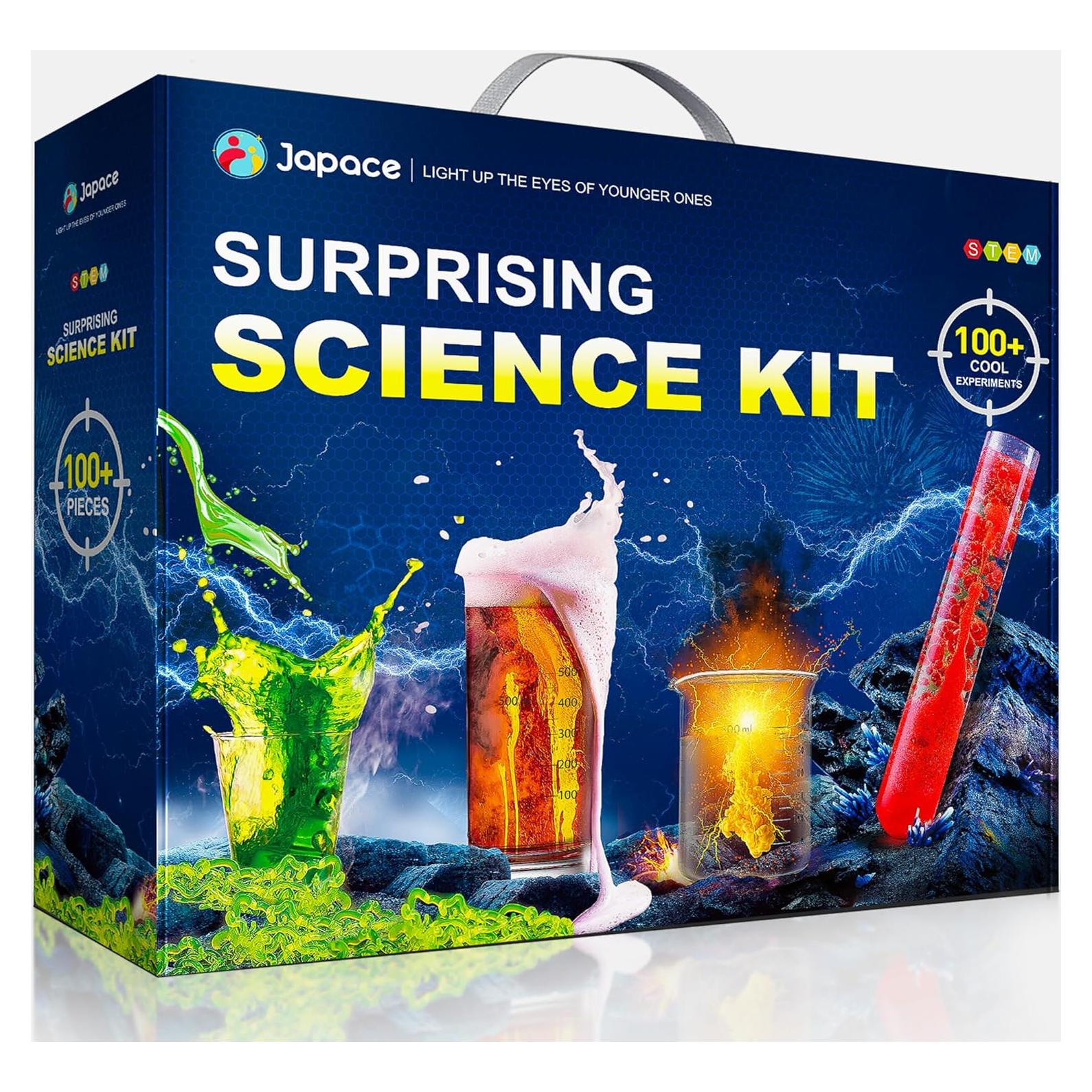Kit de Ciencia Japace 100+ Experimentos STEM para Niños 4-12 Años