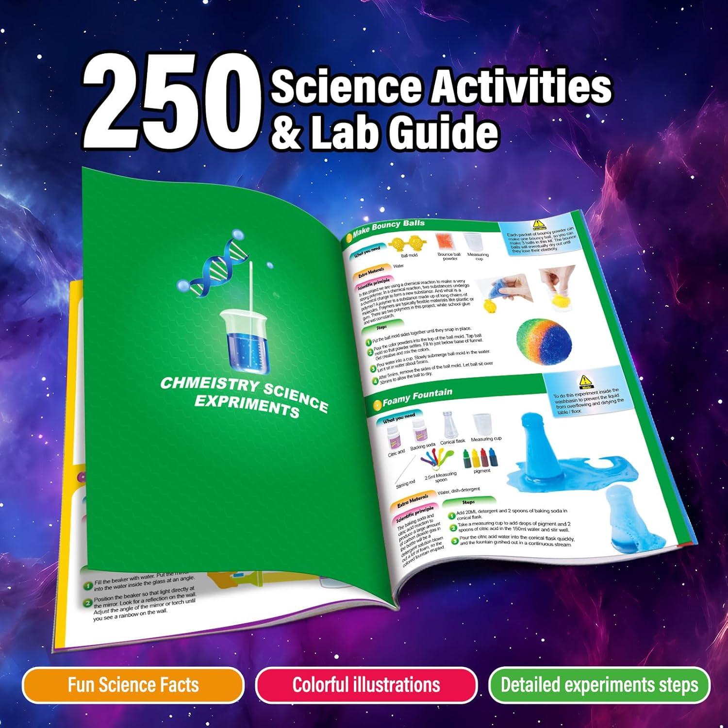 Kit de 250 Experimentos Científicos PATIFEED para Niños