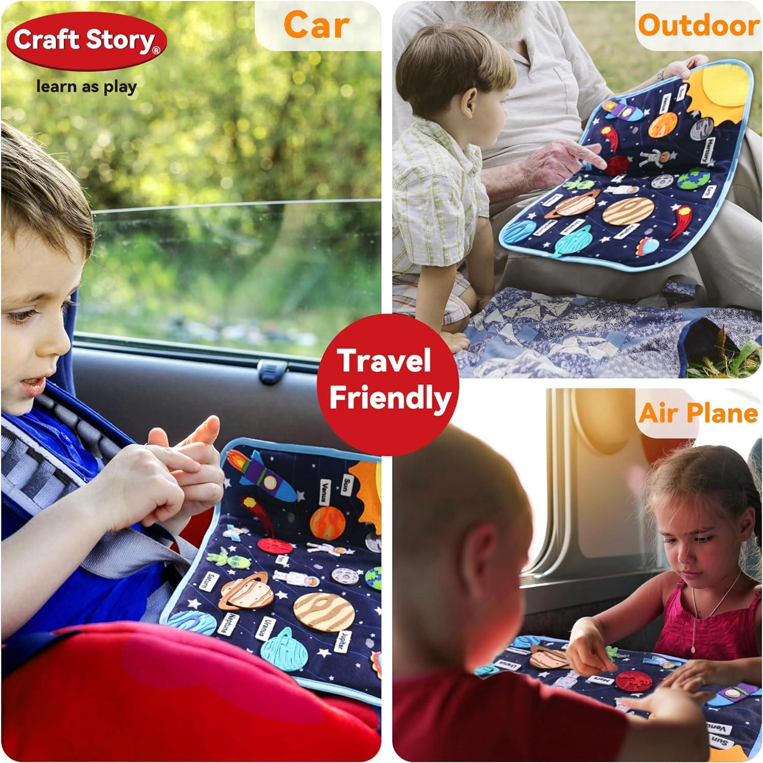 Tablero Ocupado Suave Craftstory Sistema Solar 45.7x32.5cm