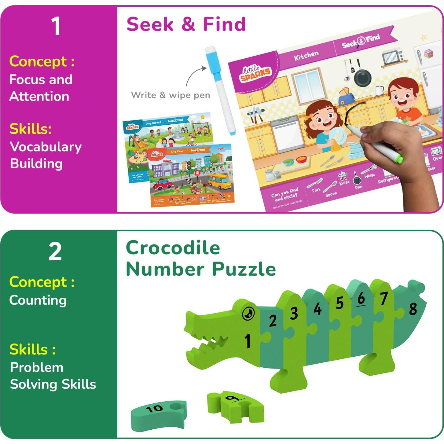 Kit de Juego y Aprendizaje Montessori Smartivity 3-5 Años