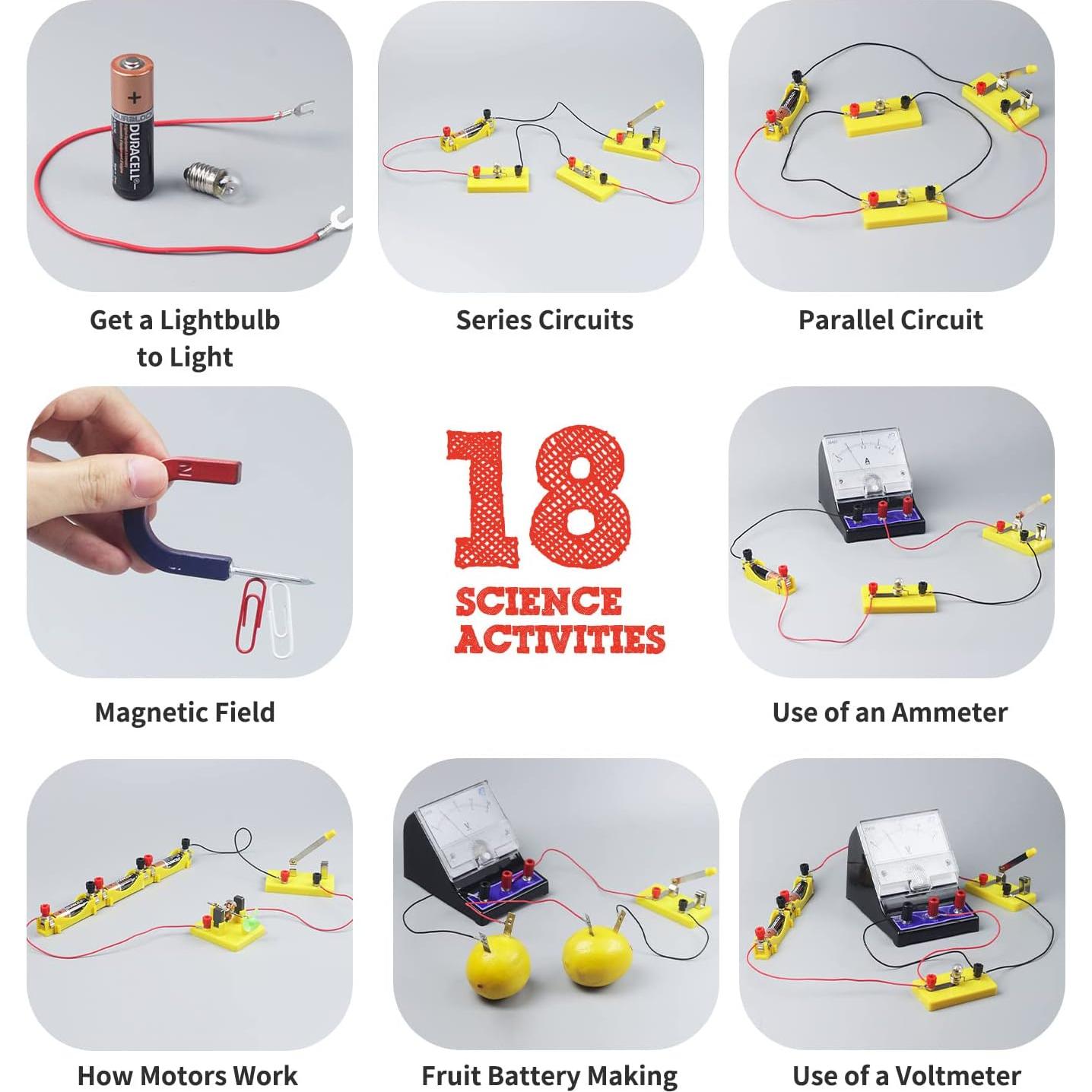Kit de Experimentos de Electricidad y Magnetismo Teenii - 50 Artículos