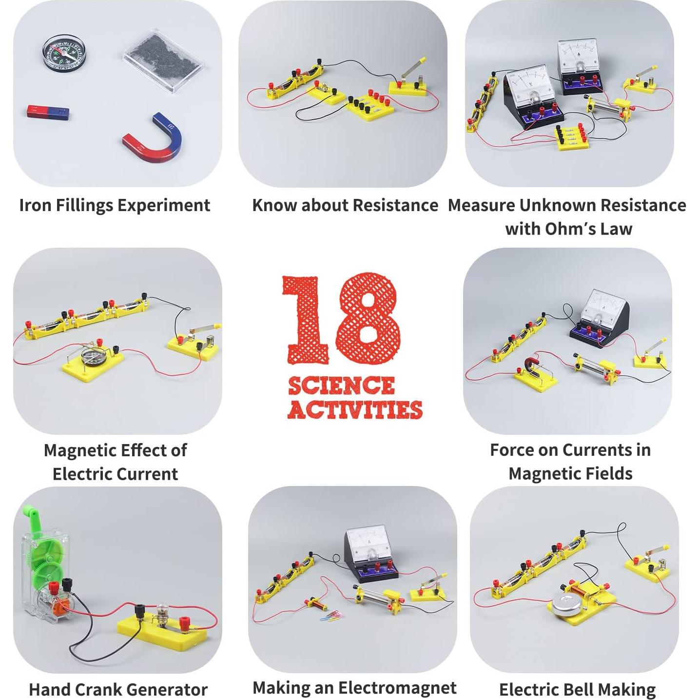 Kit de Experimentos de Electricidad y Magnetismo Teenii - 50 Artículos