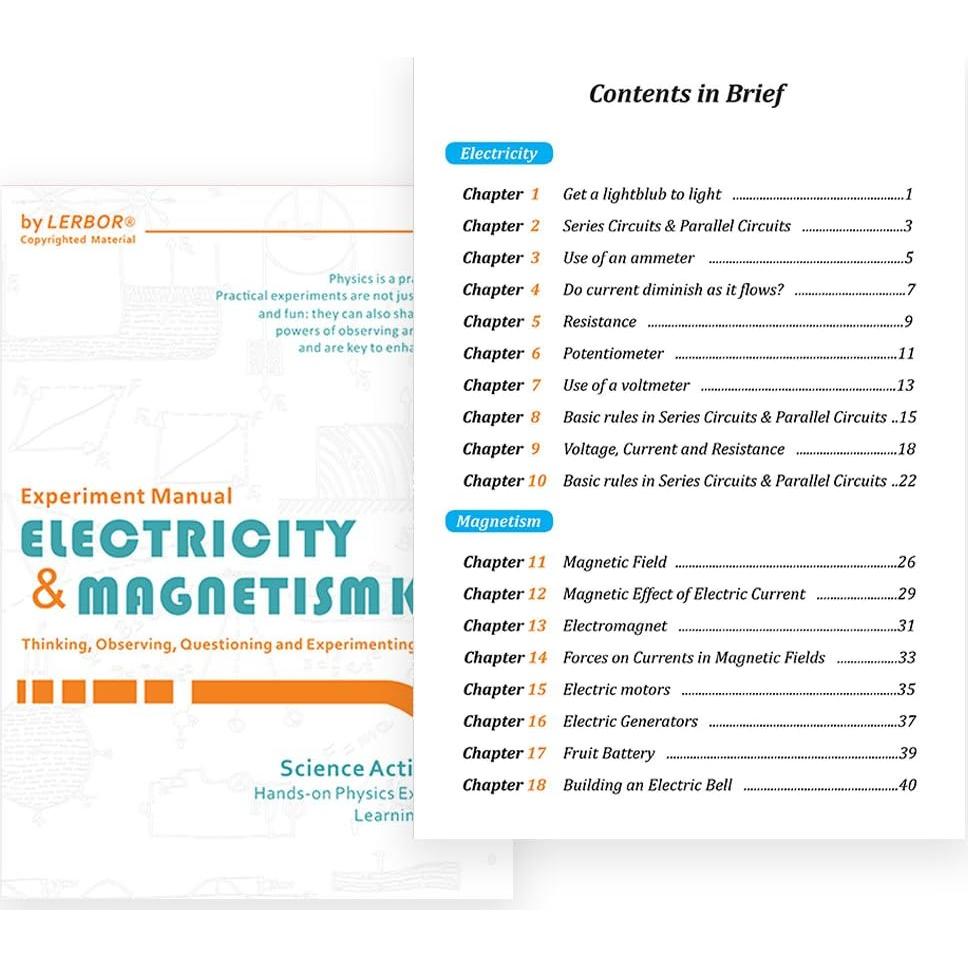 Kit de Experimentos de Electricidad y Magnetismo Teenii - 50 Artículos