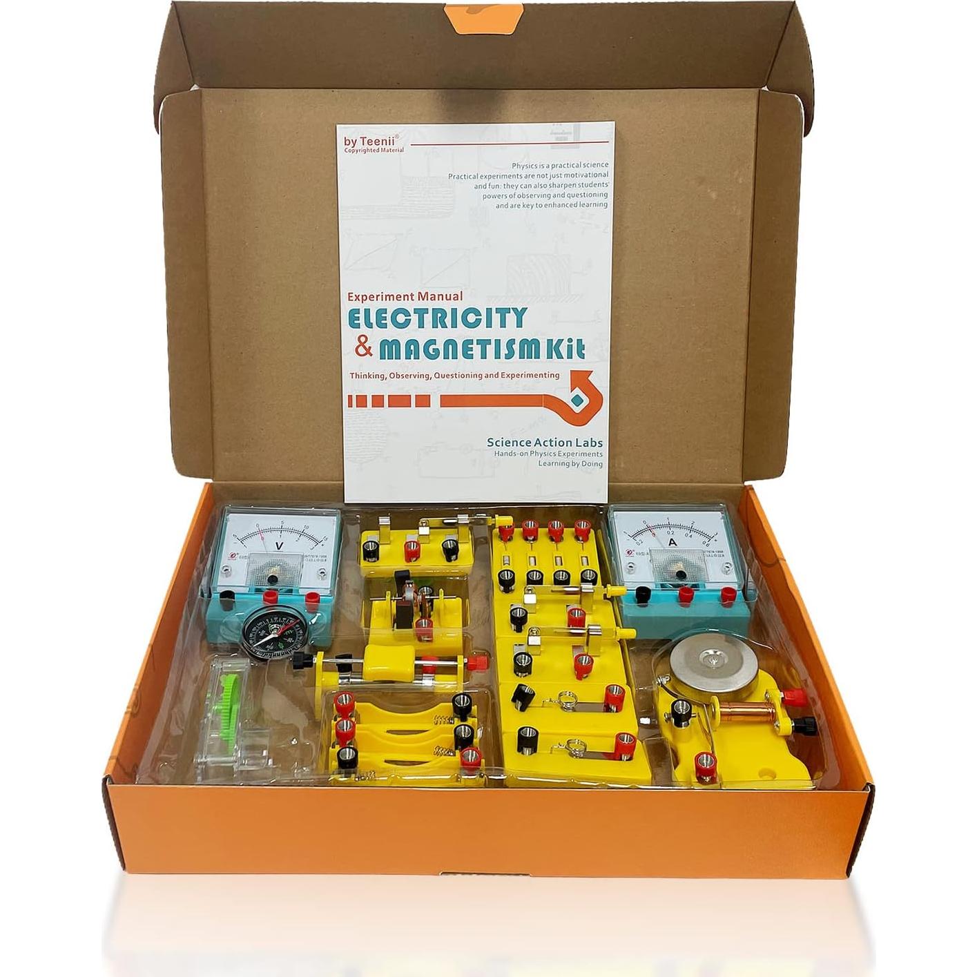 Kit de Experimentos de Electricidad y Magnetismo Teenii - 50 Artículos