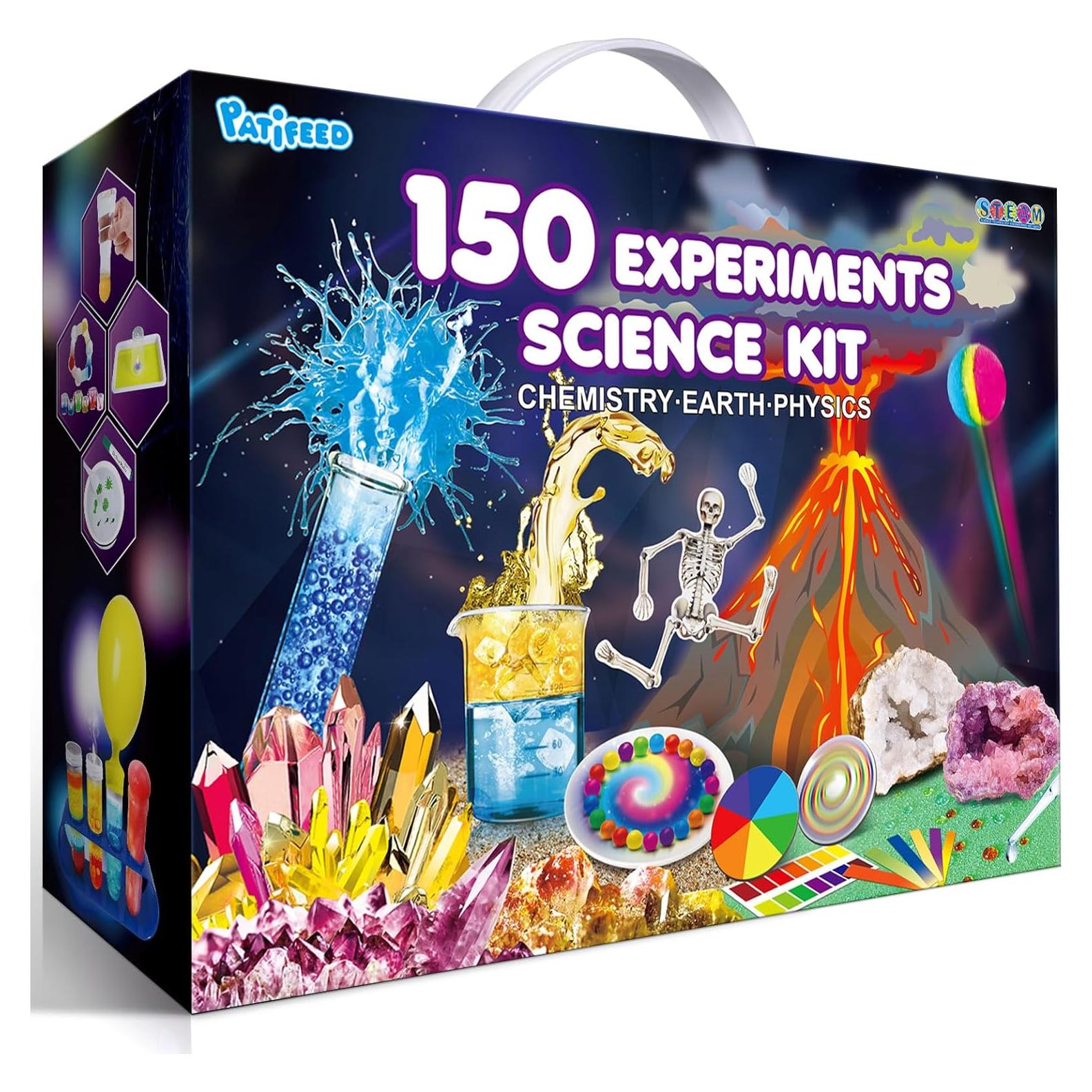 Kit de Ciencia para Niños PATIFEED - 150 Experimentos S.T.E.M.