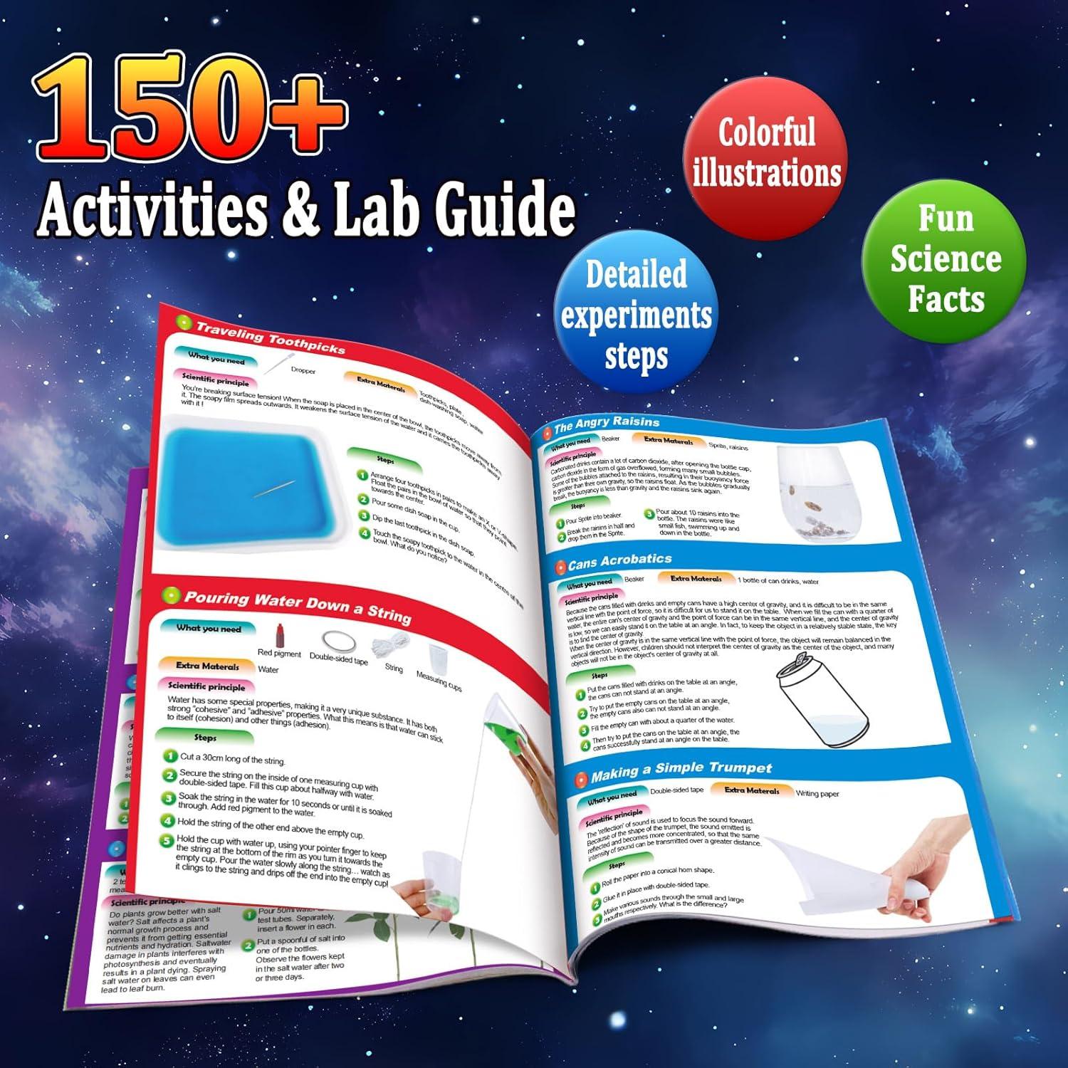 Kit de Ciencia para Niños PATIFEED - 150 Experimentos S.T.E.M.