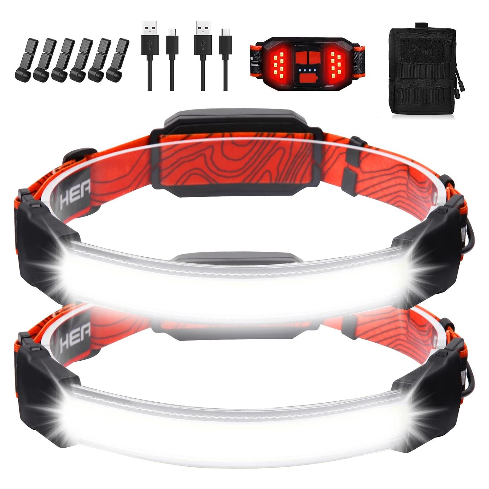 Linterna Frontal BZYUY 1500 Lúmenes Recargable IPX6