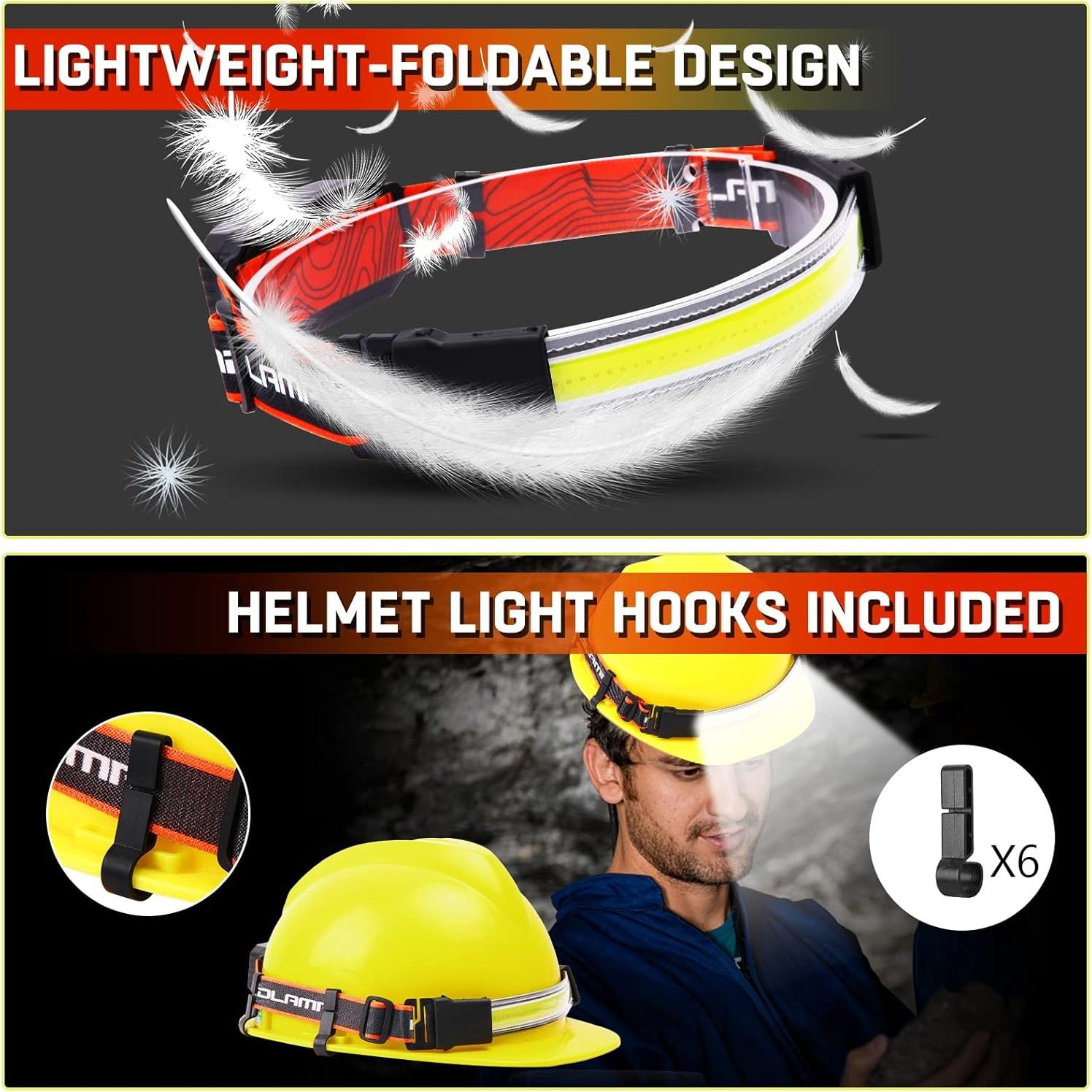 Linterna Frontal BZYUY 1500 Lúmenes Recargable IPX6