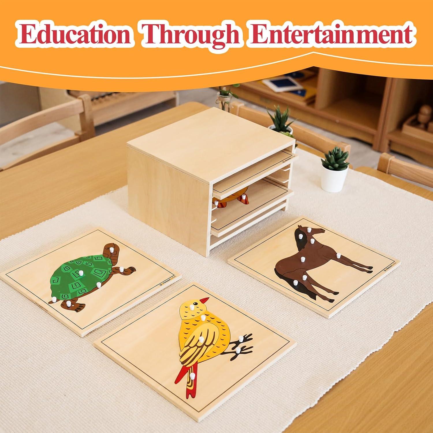 Rompecabezas Montessori Caballo 24x24 cm para Niños 3-6 Años