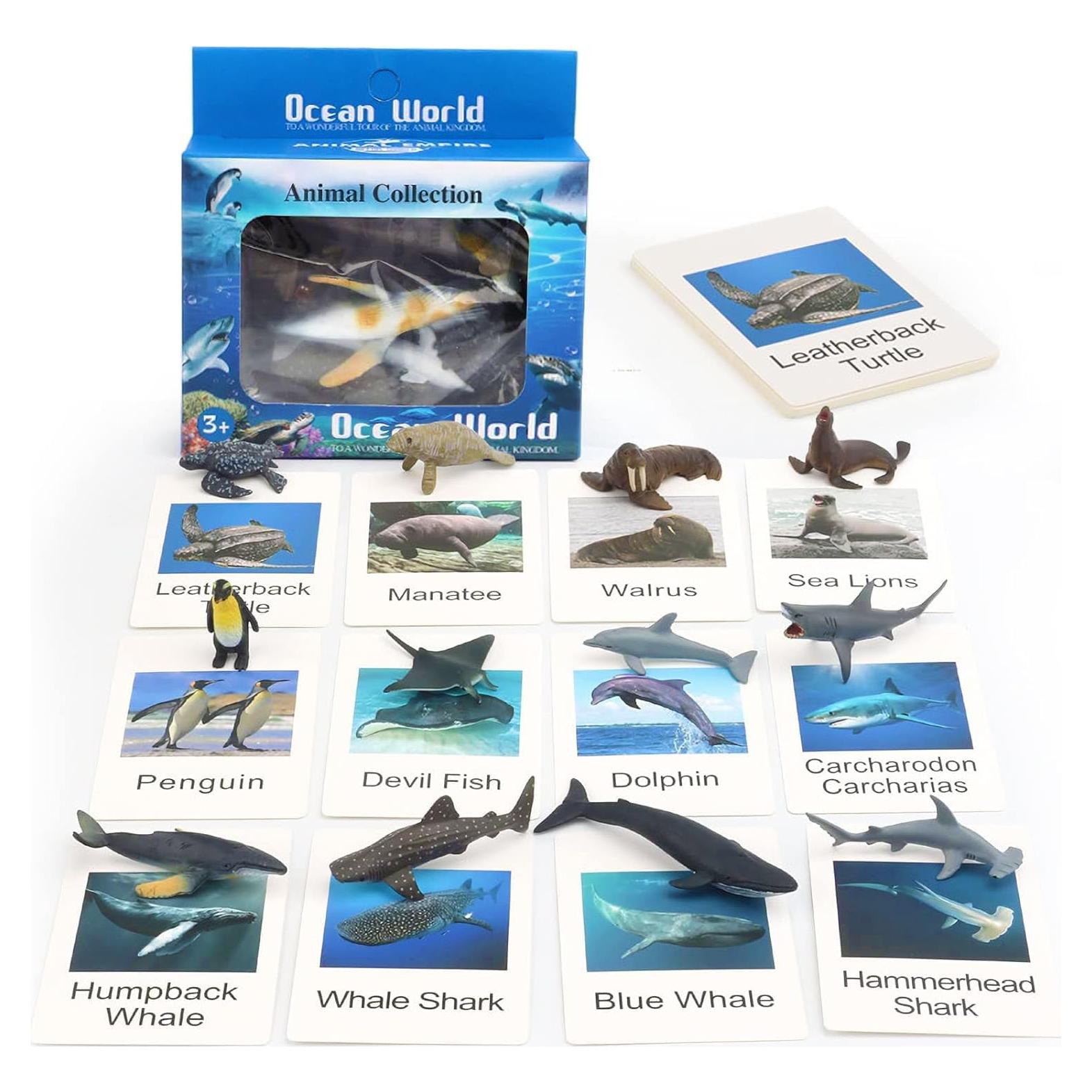 12 Juguetes Educativos de Animales Marinos BOTICAKO 3+ Años