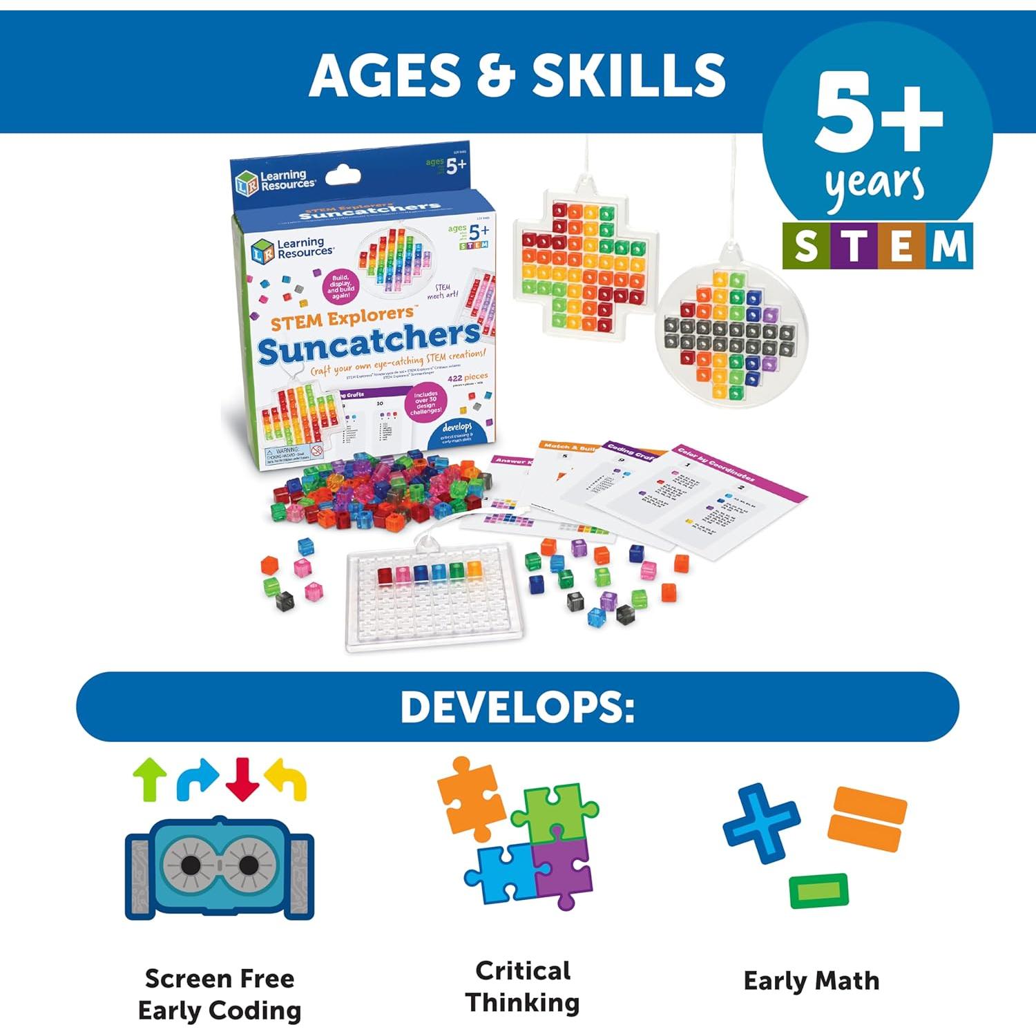 Juguete STEM Atrapa Luz Recursos de Aprendizaje 433 Piezas 5+