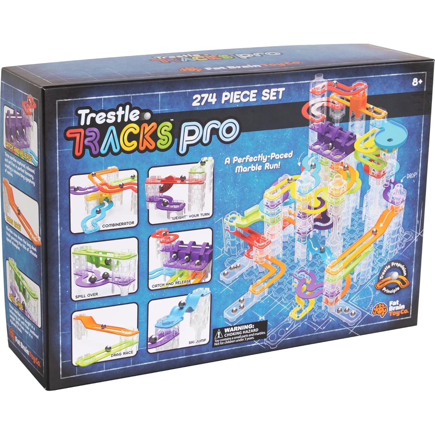 Conjunto de Pista de Canicas Trestle Tracks Pro Fat Brain Toys 274 Piezas
