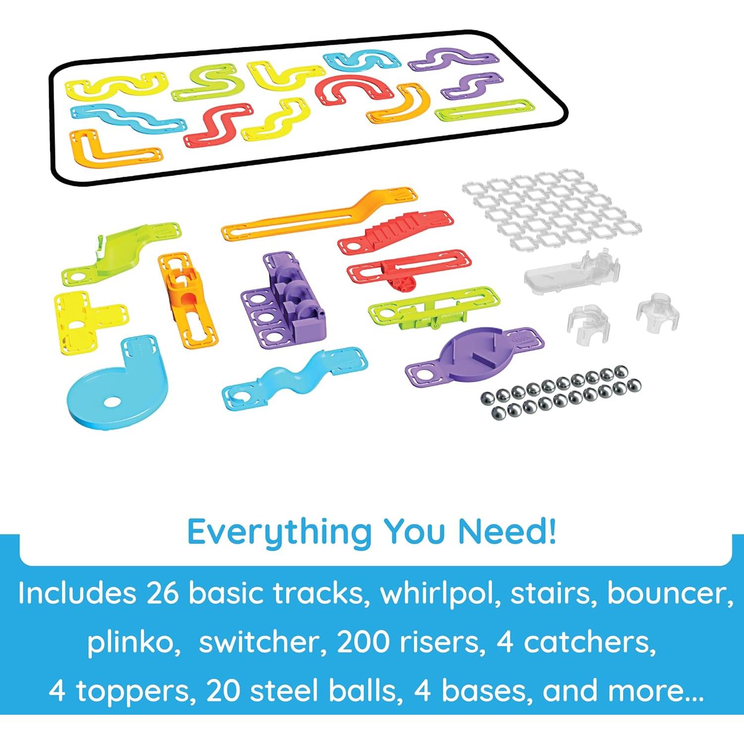 Conjunto de Pista de Canicas Trestle Tracks Pro Fat Brain Toys 274 Piezas