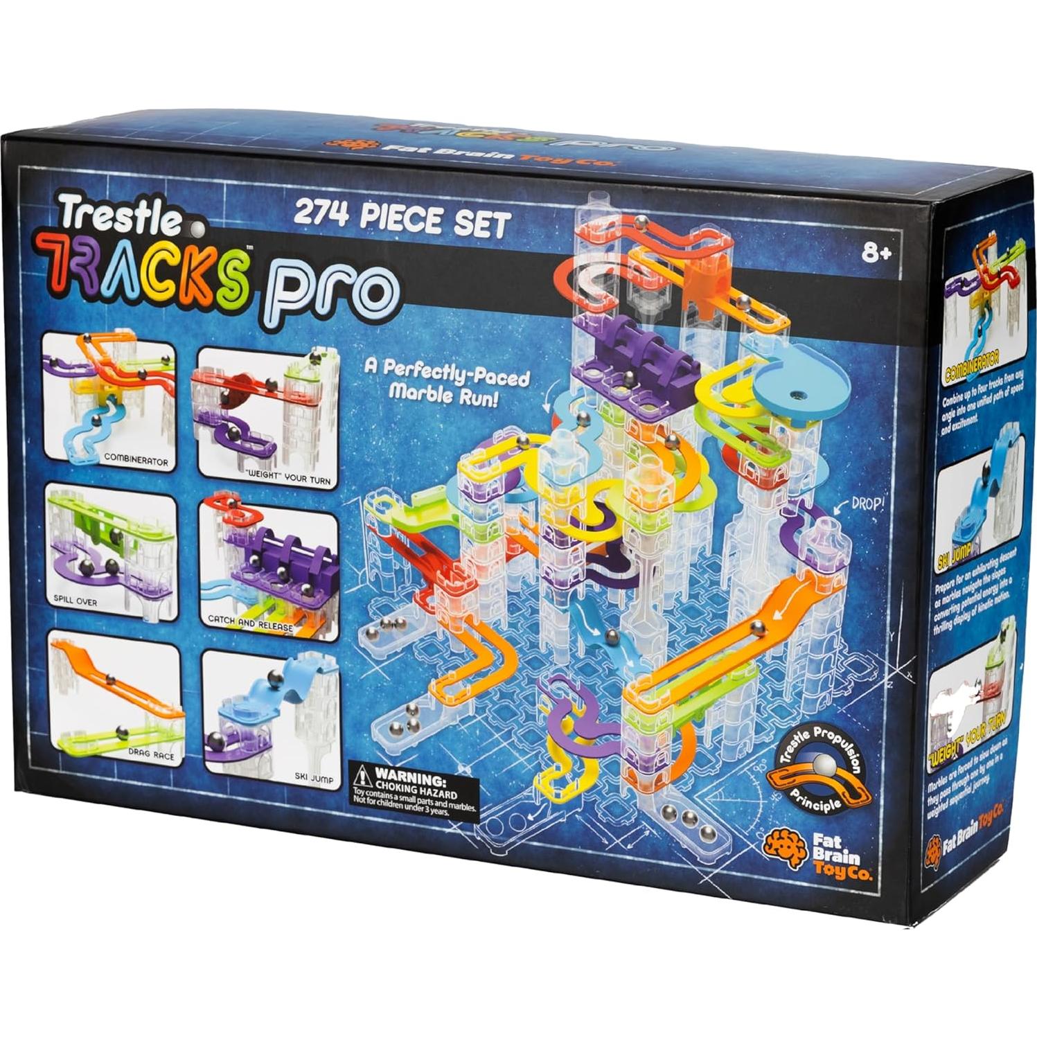 Conjunto de Pista de Canicas Trestle Tracks Pro Fat Brain Toys 274 Piezas