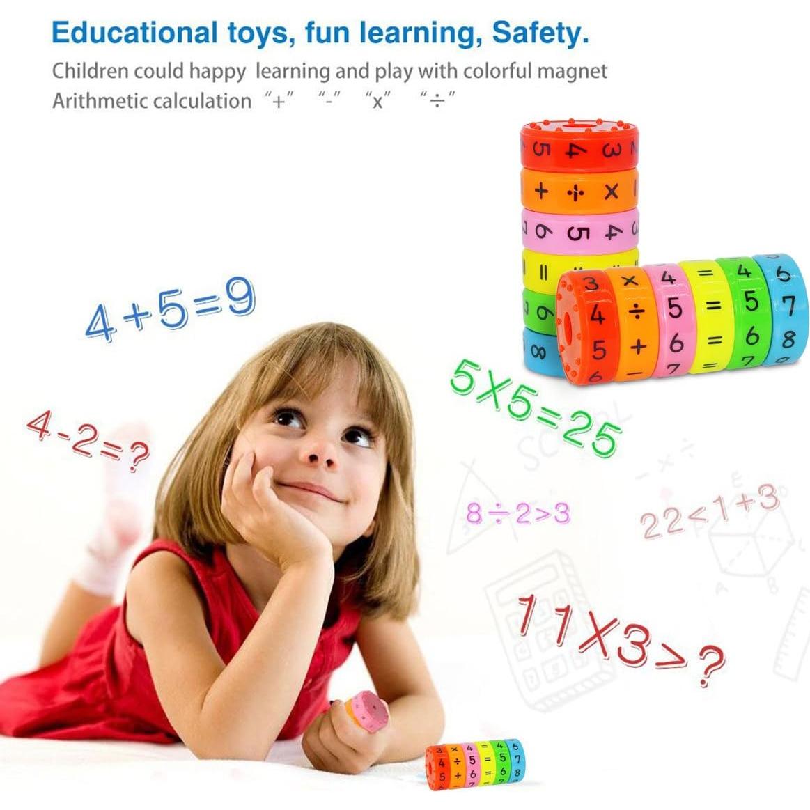 Juego de Matemáticas Magnético CHILHOLYD - 12 Piezas Coloridas