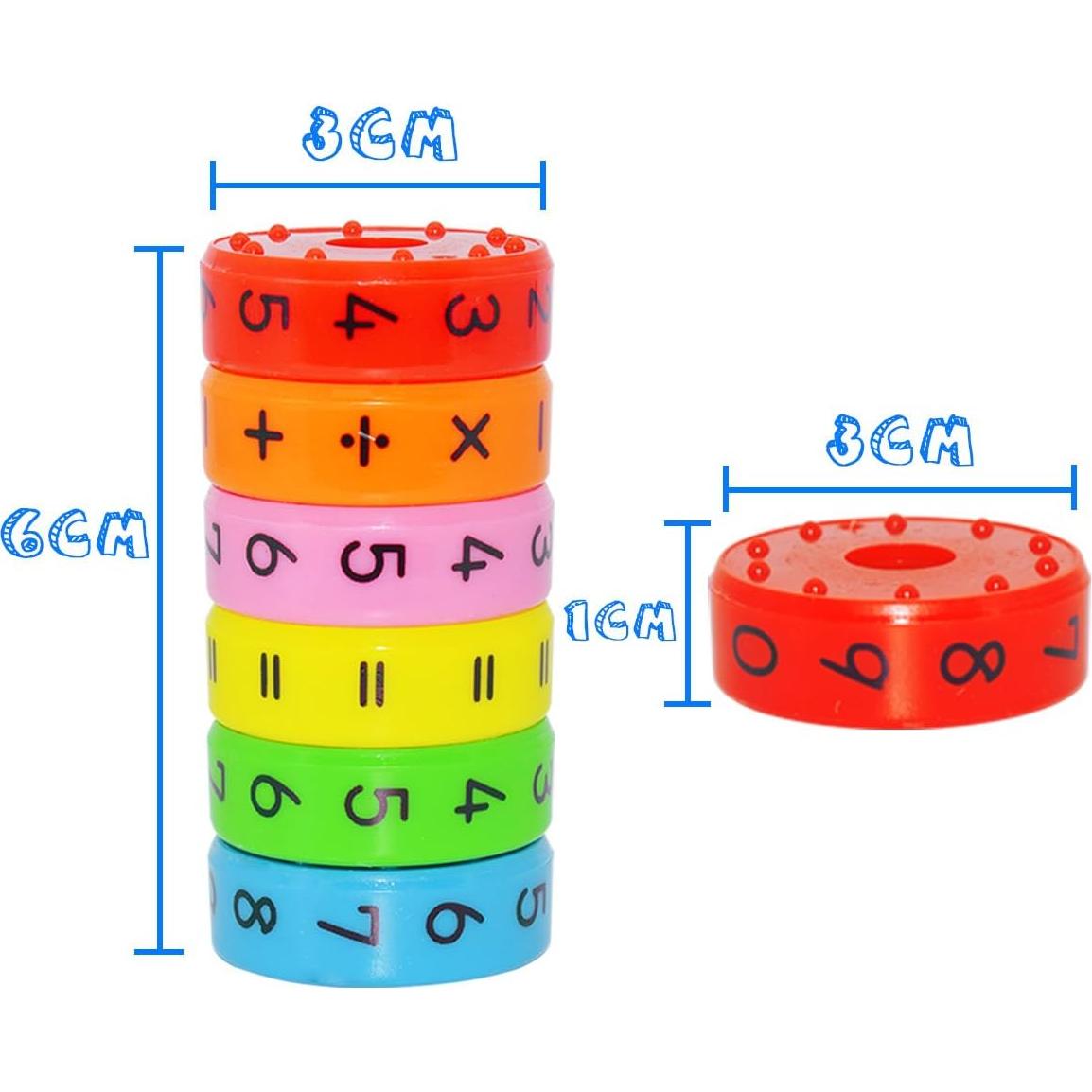 Juego de Matemáticas Magnético CHILHOLYD - 12 Piezas Coloridas