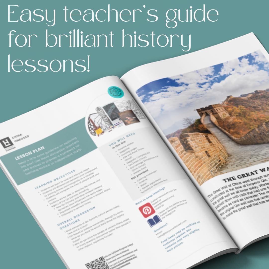 Kit de Actividad Histórica China Desempaquetado - History Unboxed