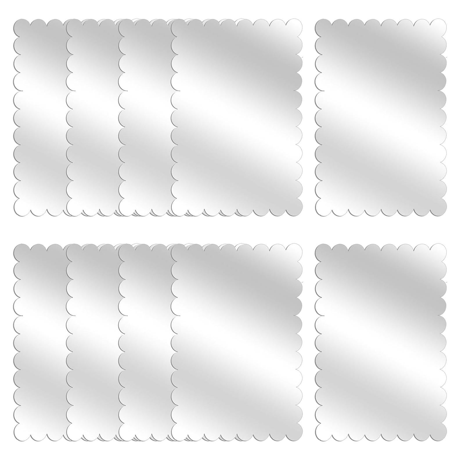 Espejos de Acrílico Irrompibles Yalikop 10 Pcs 12.5 cm