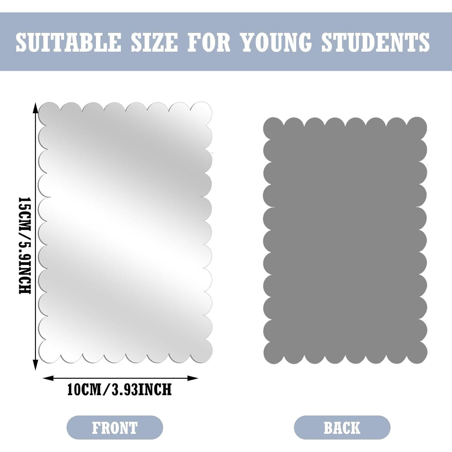 Espejos de Acrílico Irrompibles Yalikop 10 Pcs 12.5 cm