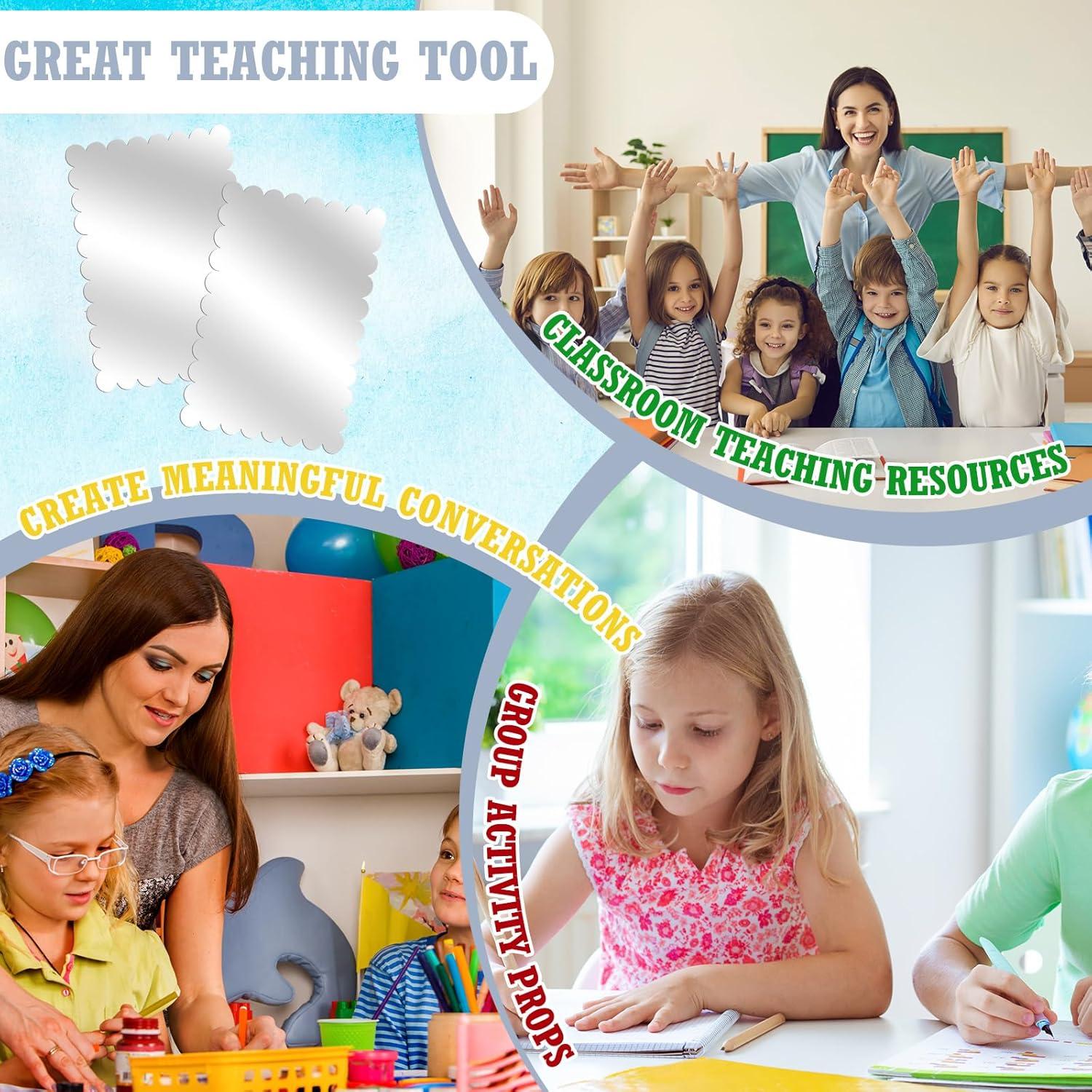 Espejos de Acrílico Irrompibles Yalikop 10 Pcs 12.5 cm