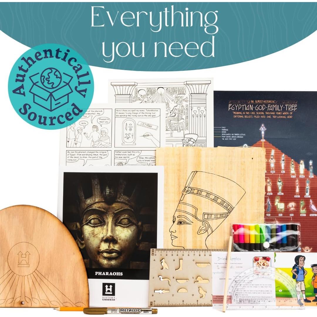 Kit de Actividad Histórica Faraones Desempaquetados - History Unboxed