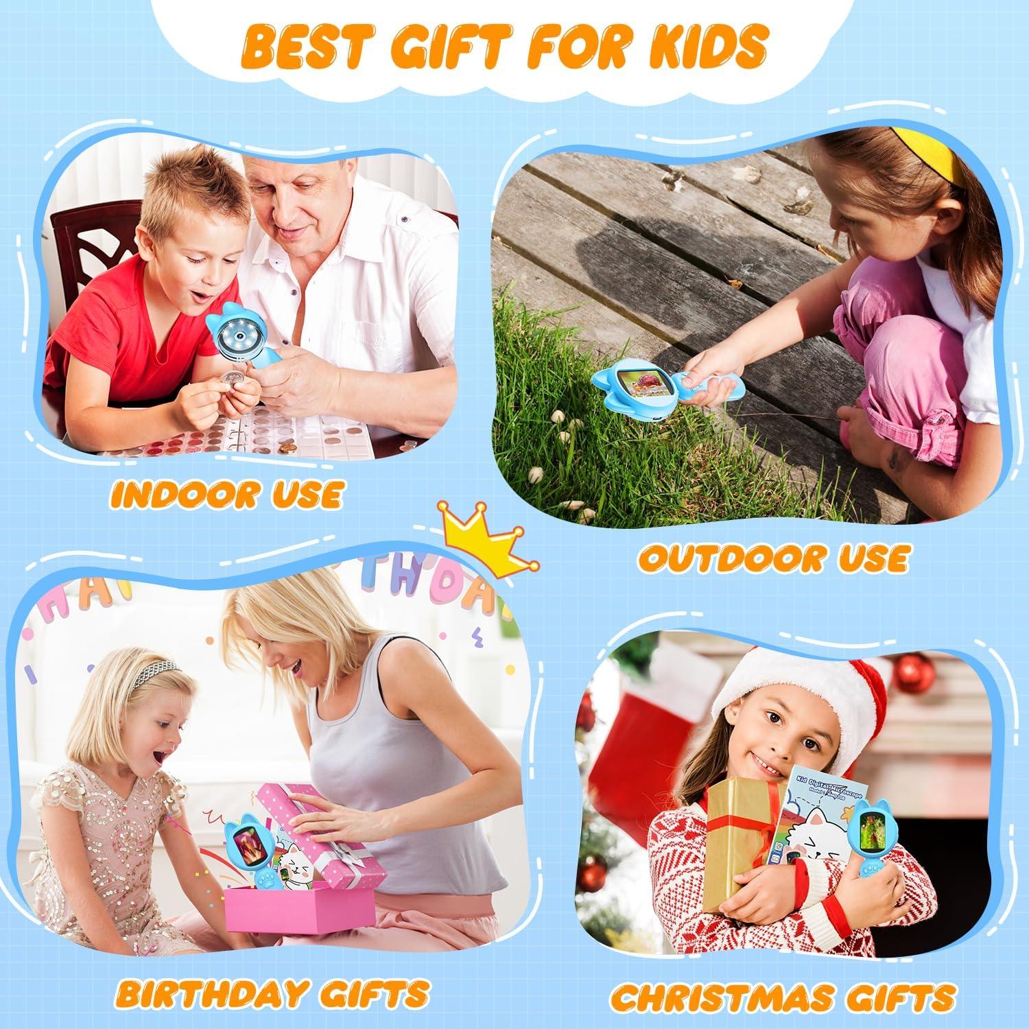 Lupa Electrónica para Niños Leipan HM020B-LP 100X LED