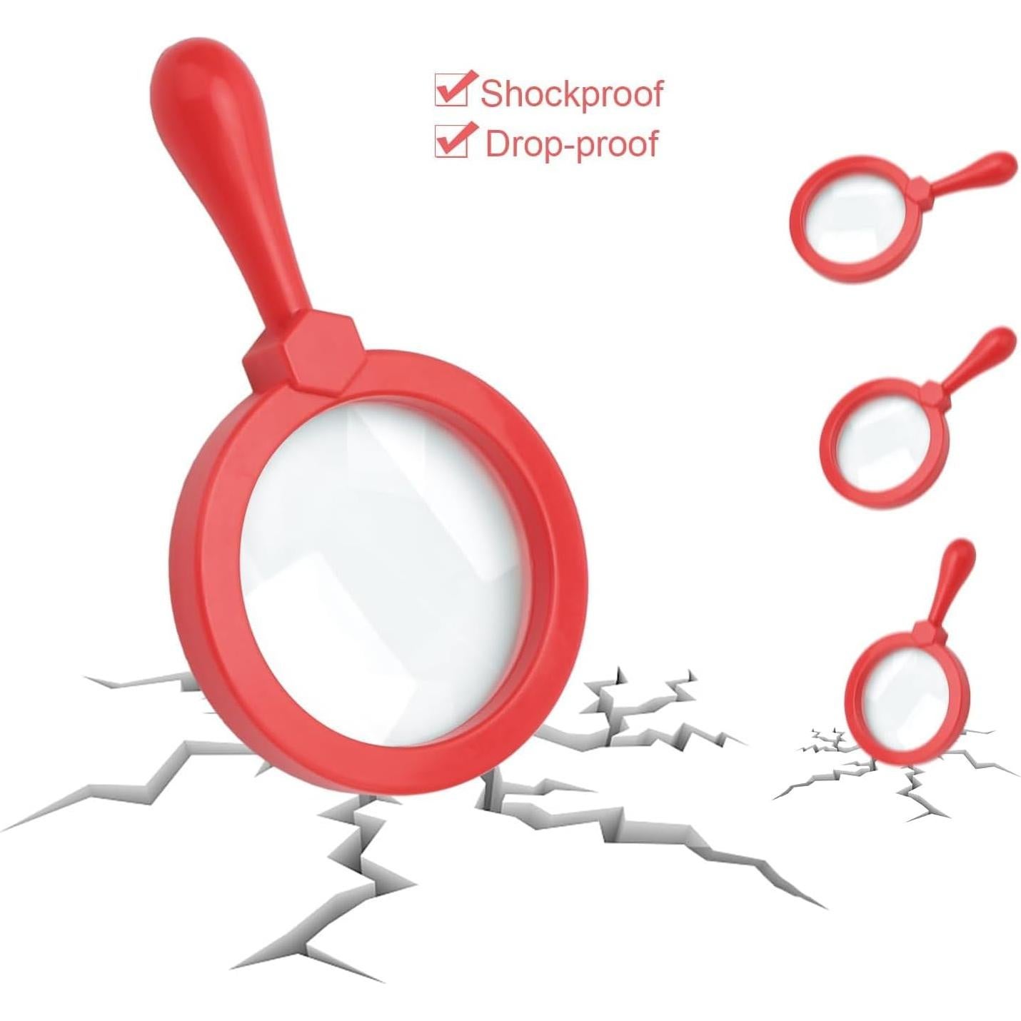 Lupa Jumbo para Niños Rongon 5X con Soporte - Set de 2