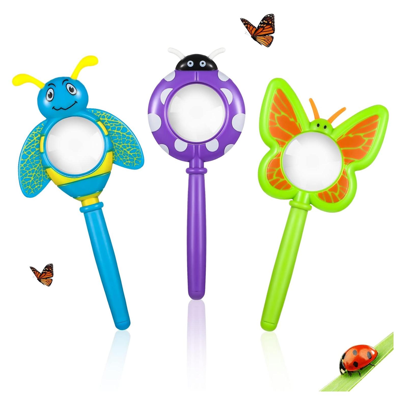Juego de 3 Lupas de Insectos Oudain para Niños - Aumento 3x