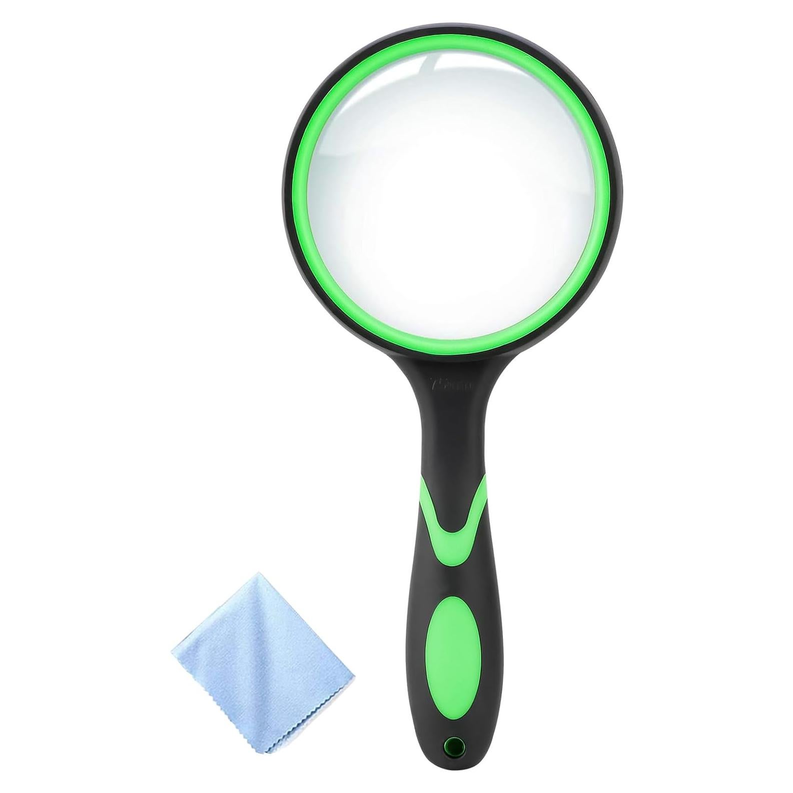 Lupa de Lectura 10X Nazano con Mango Antideslizante Verde