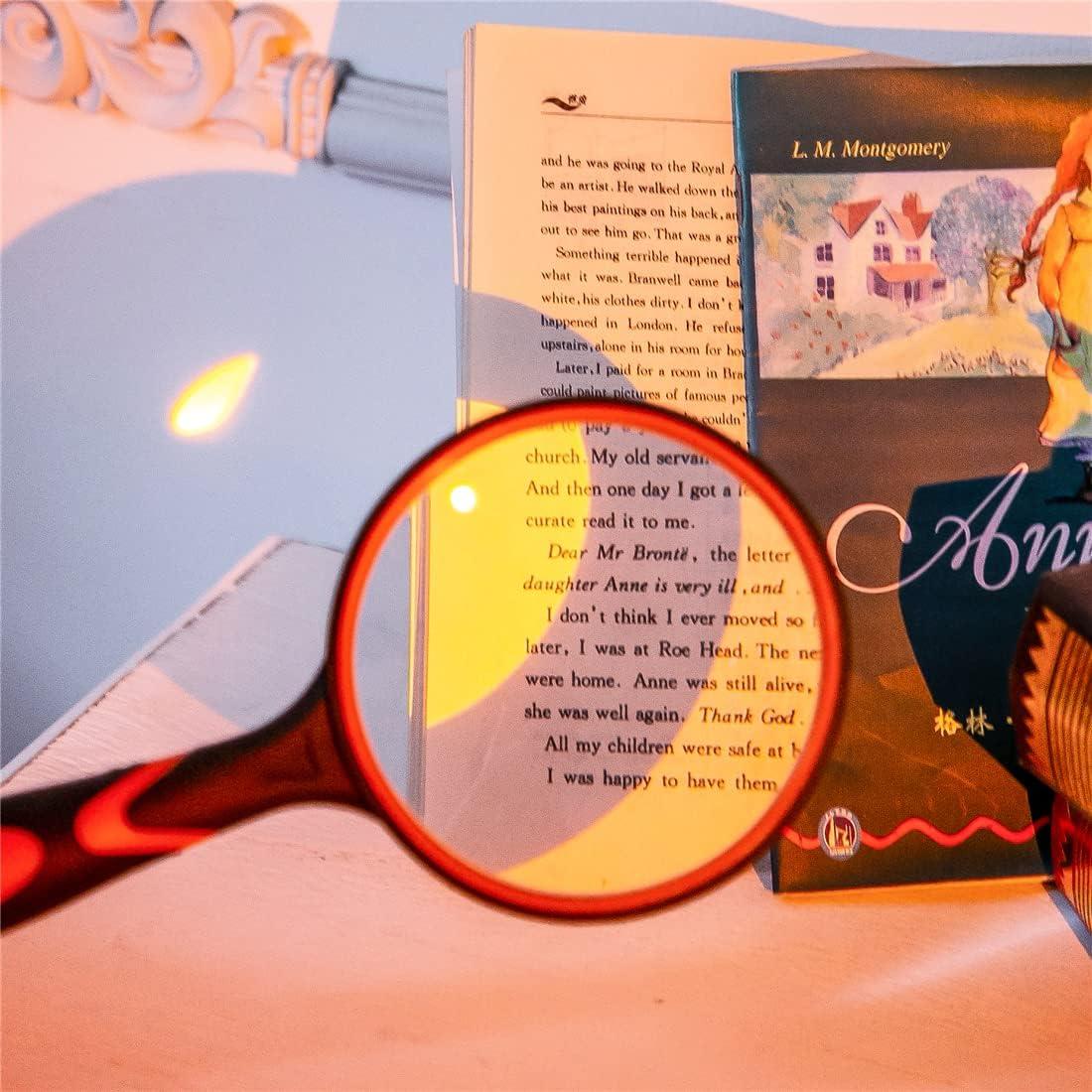 Lupa de Mano 10X HOMEGOAL con Lente de Vidrio 100mm