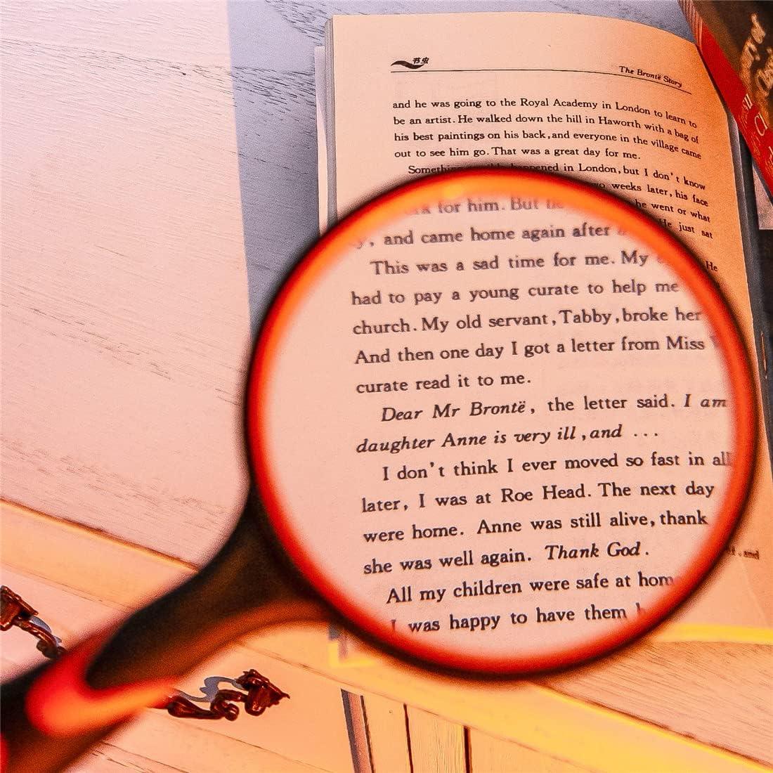 Lupa de Mano 10X HOMEGOAL con Lente de Vidrio 100mm