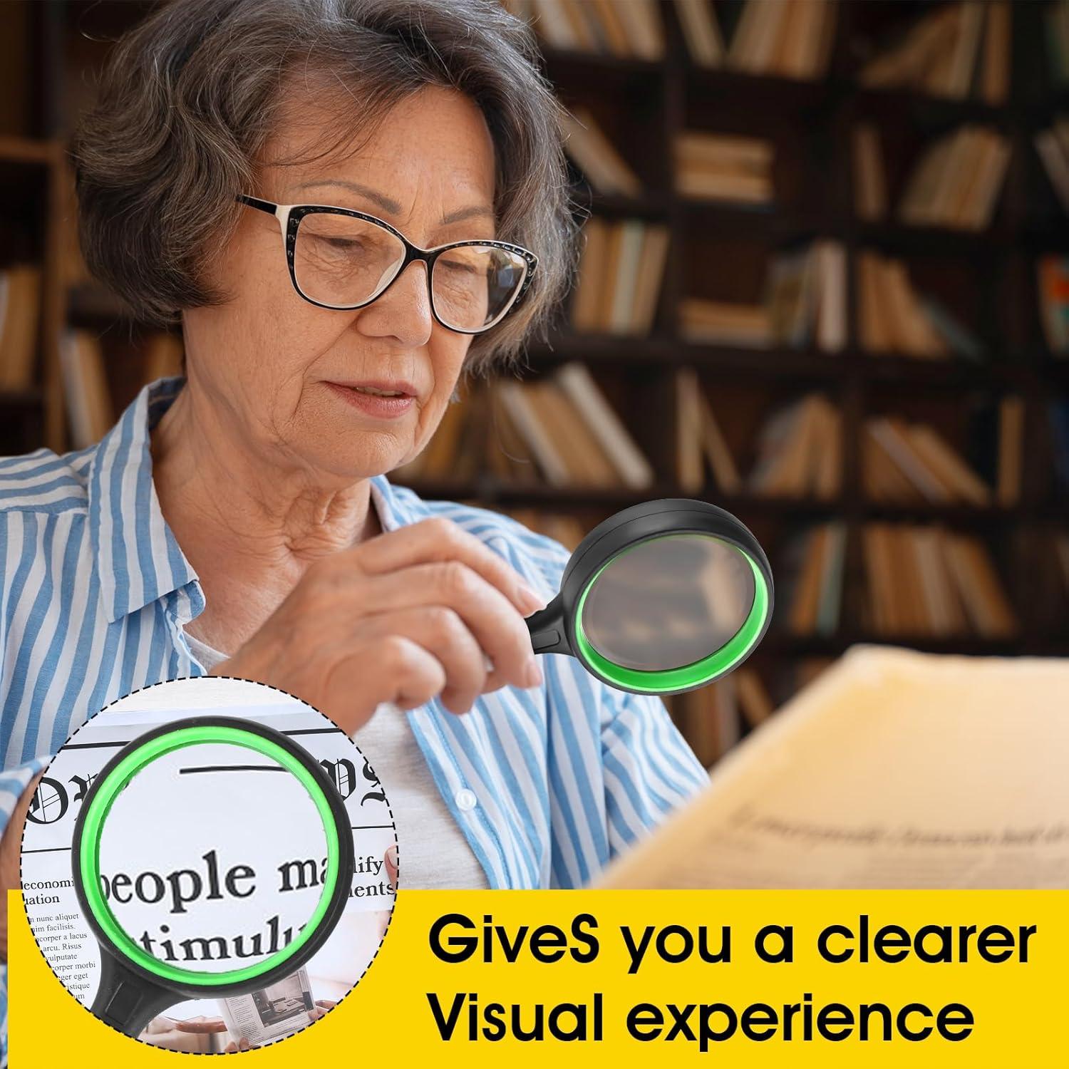 12 Lupas de Lectura Dimeho 10X Antideslizantes 50 mm