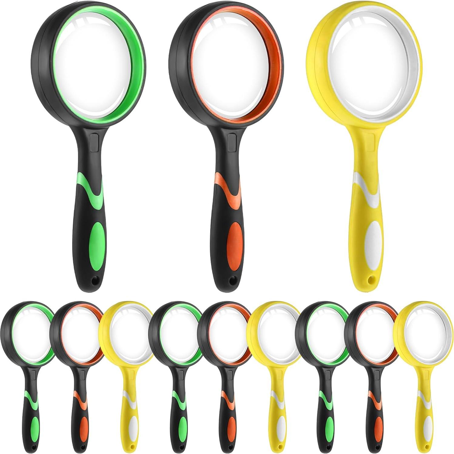 12 Lupas de Lectura Dimeho 10X Antideslizantes 50 mm