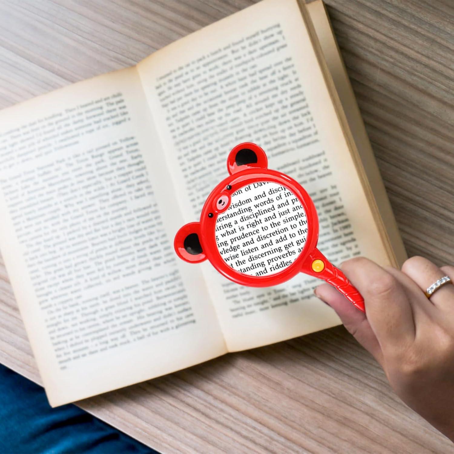 Lupas de Aumento Hiceeden 30 PCS 5X Coloridas para Niños