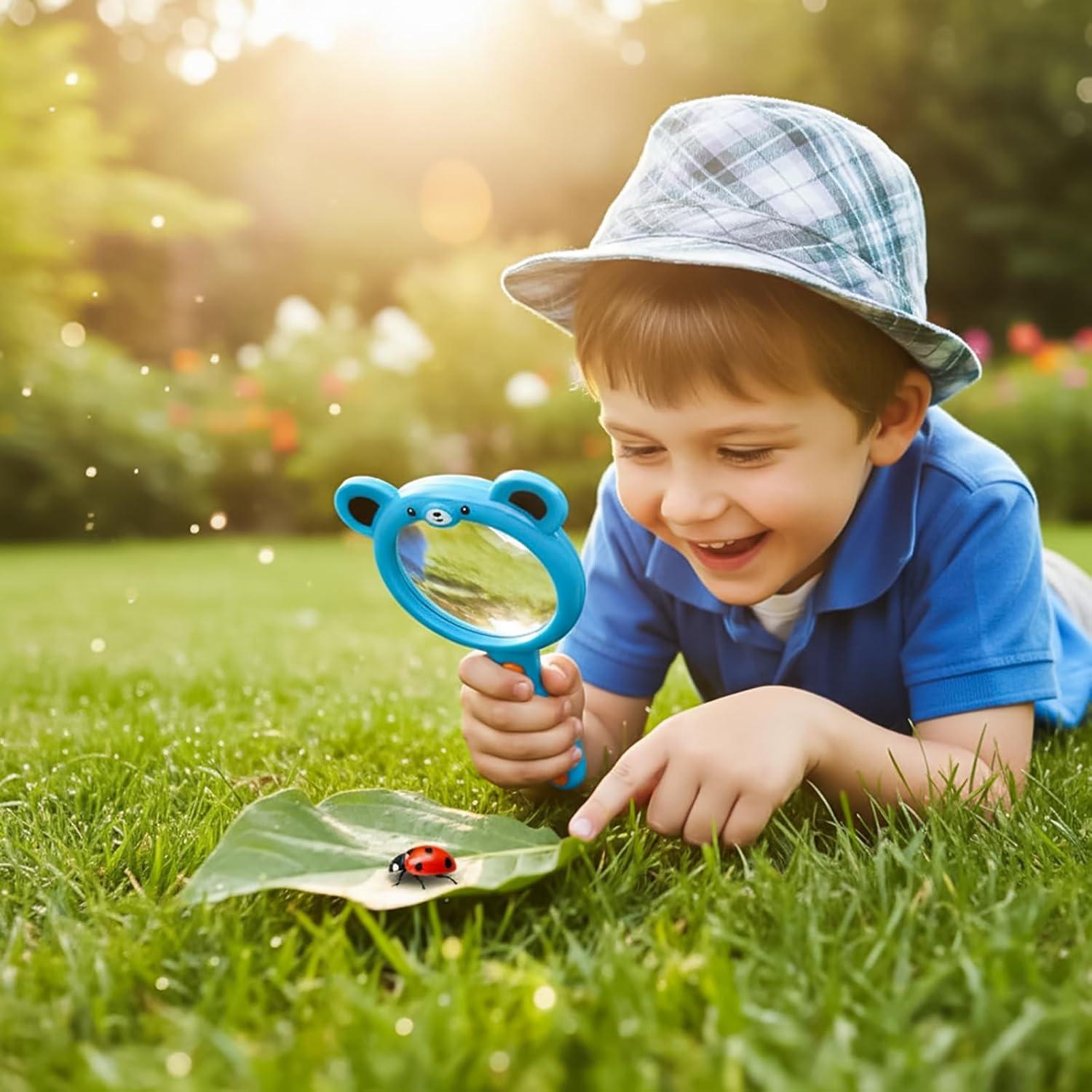 Lupas de Aumento Hiceeden 30 PCS 5X Coloridas para Niños