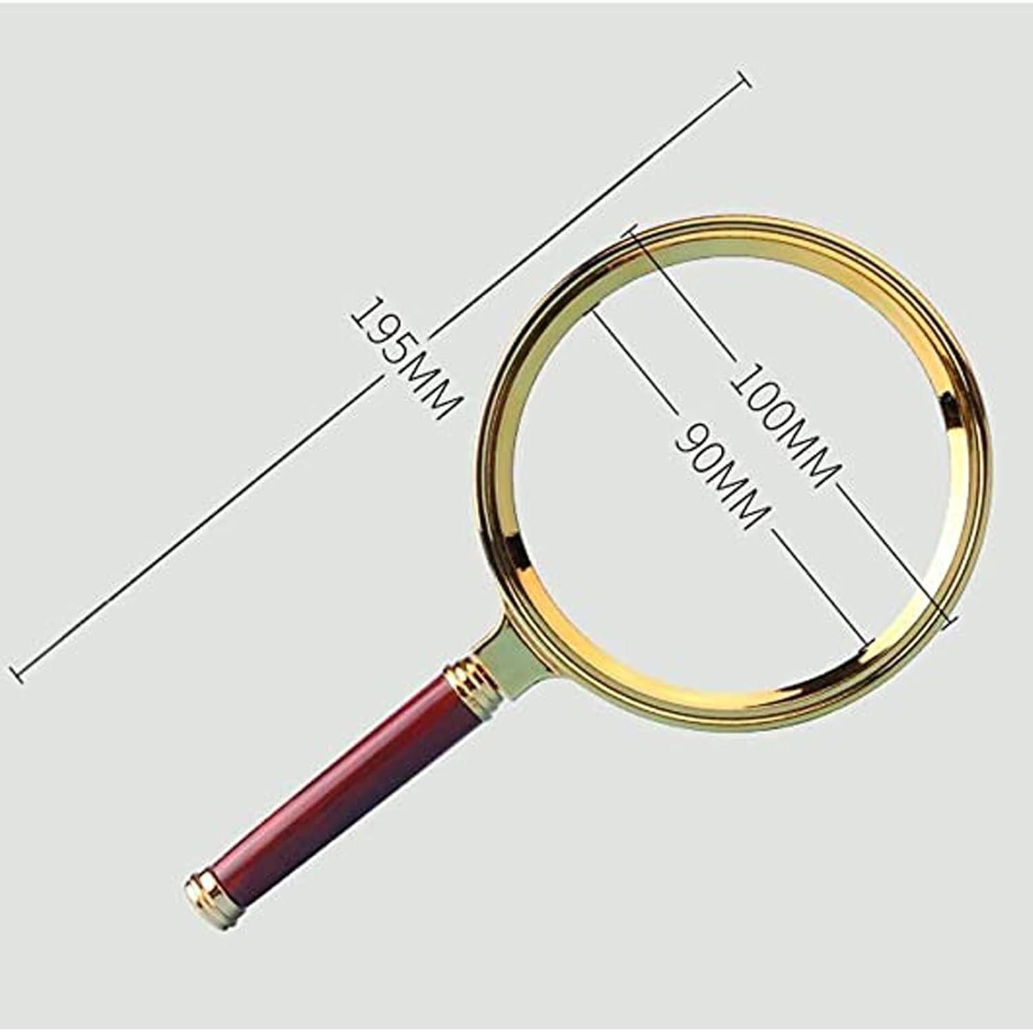 Lupa de Mano DazzyD 10X HD 90mm para Lectura y Detalles