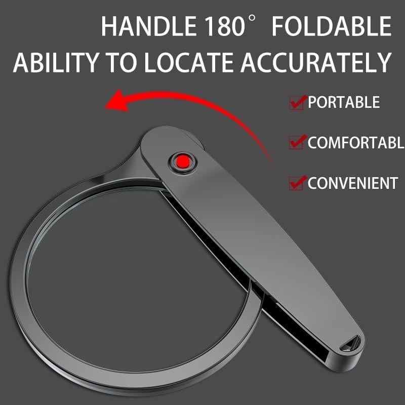 Lupa Plegable Nozomia 90mm 3X 6X con Paño de Limpieza