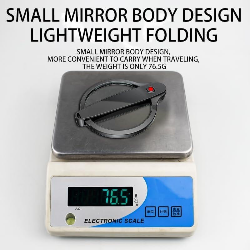 Lupa Plegable Nozomia 90mm 3X 6X con Paño de Limpieza