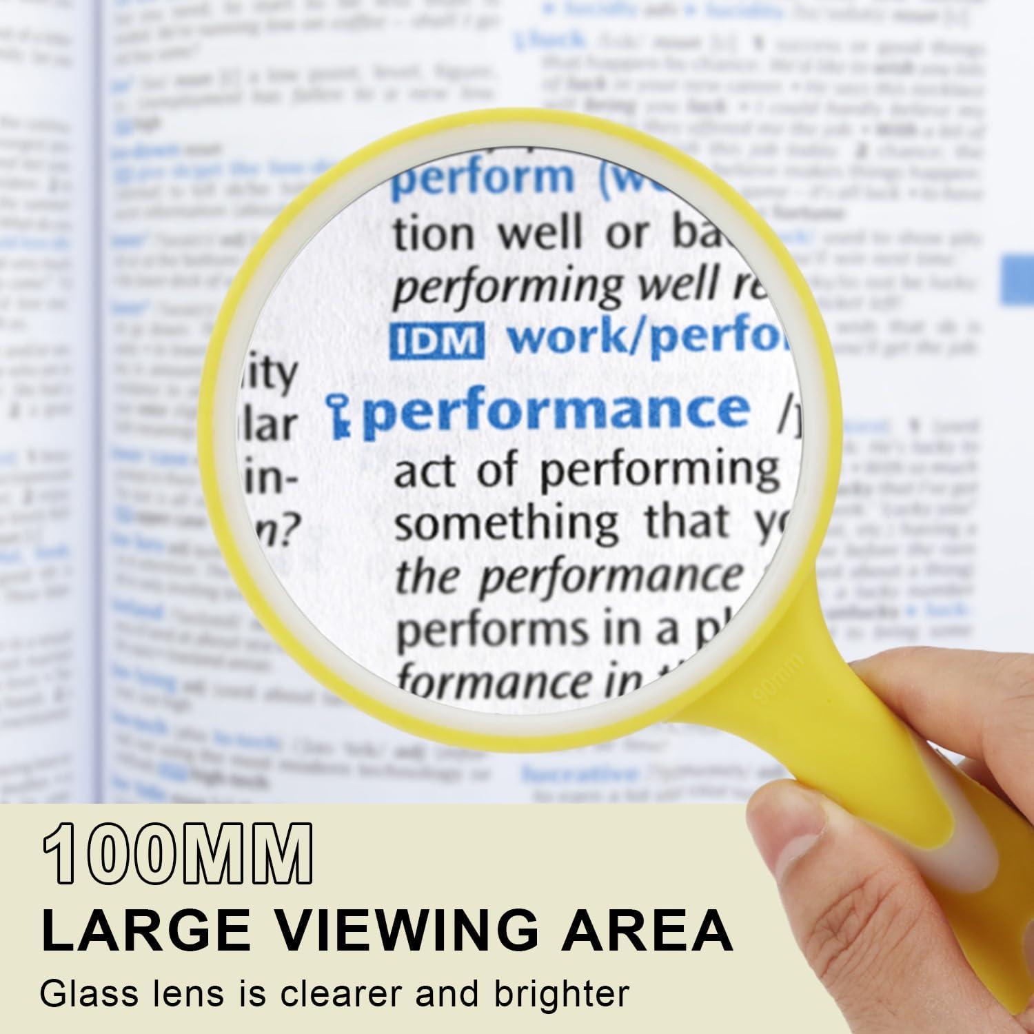 Lupa de Mano Rongon 10X Irrompible con Mango Antideslizante