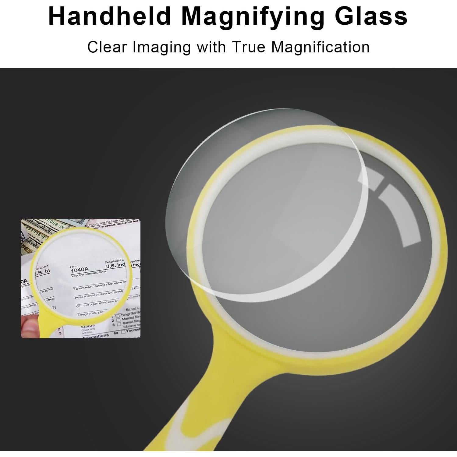 Lupa de Mano Rongon 10X Irrompible con Mango Antideslizante