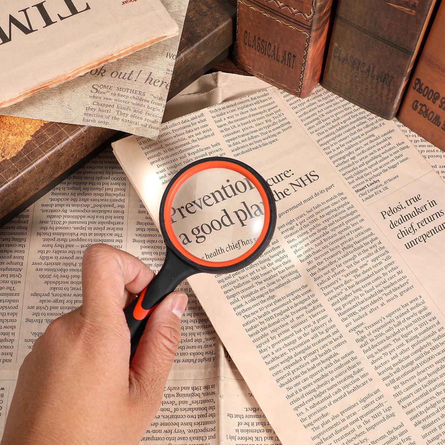 8 Lupas de Mano DIVINA VITAE 10X 50mm para Lectura