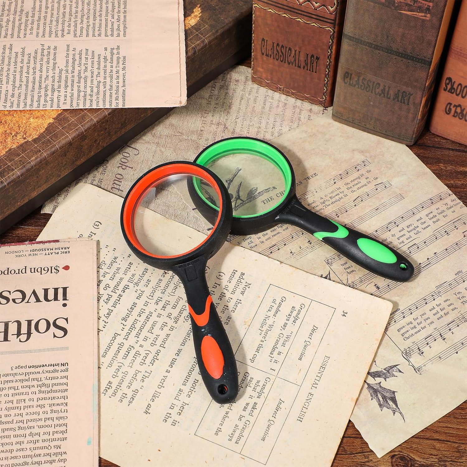 8 Lupas de Mano DIVINA VITAE 10X 50mm para Lectura