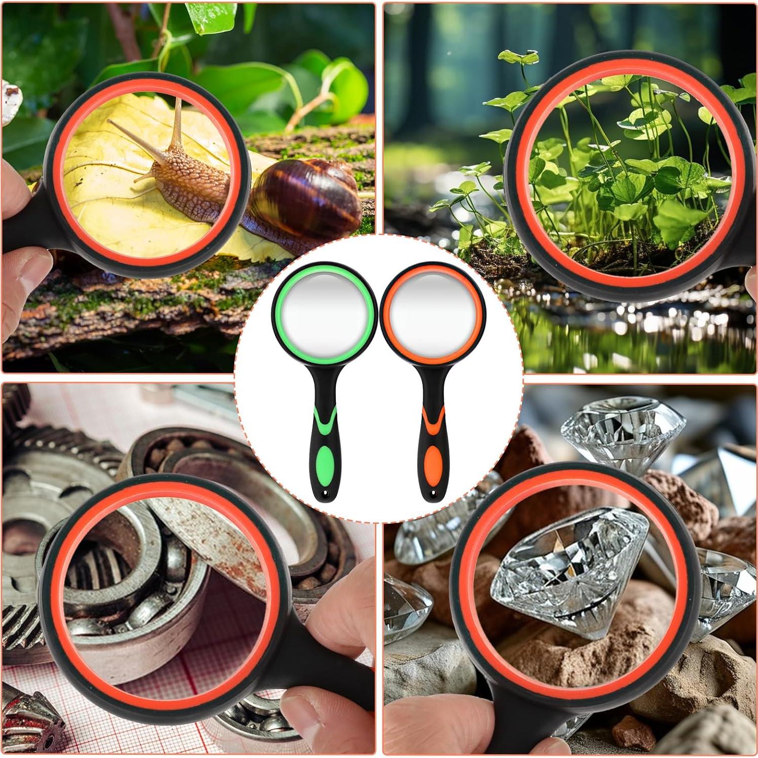 8 Lupas de Mano DIVINA VITAE 10X 50mm para Lectura