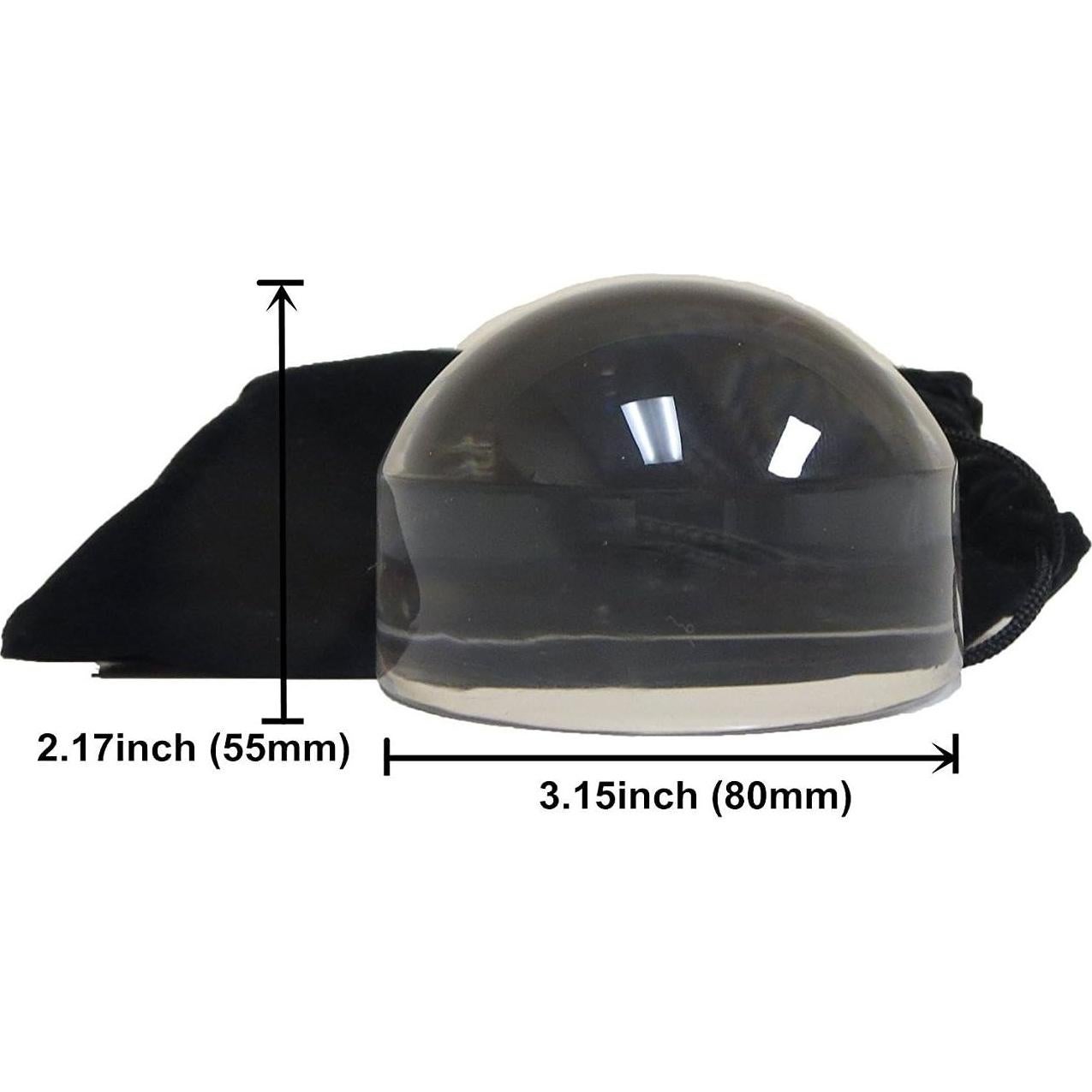 Lupa de Acrílico Beileshi 5x con Base de Escritorio 80mm