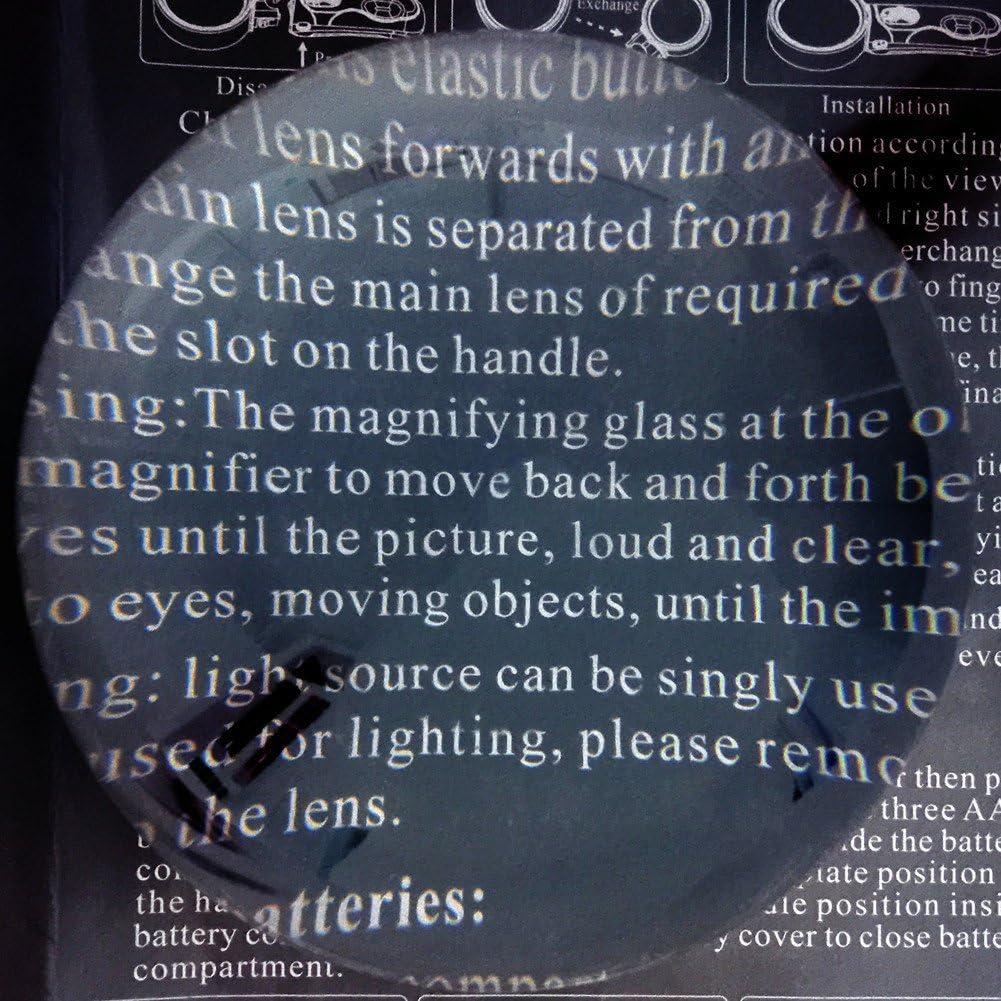 Lupa de Acrílico Beileshi 5x con Base de Escritorio 80mm