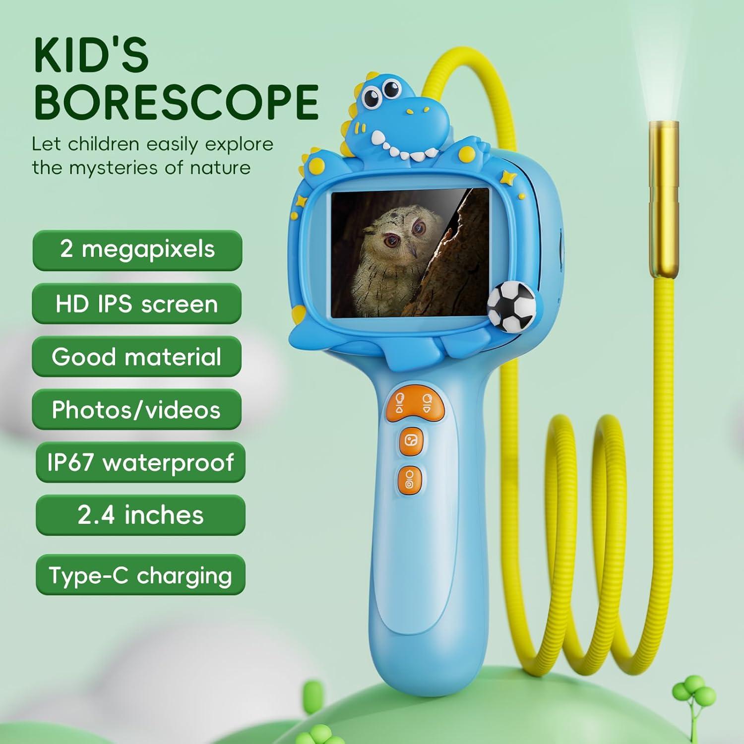 Cámara Borescope Infantil Kids Borescope con Luz LED 2MP