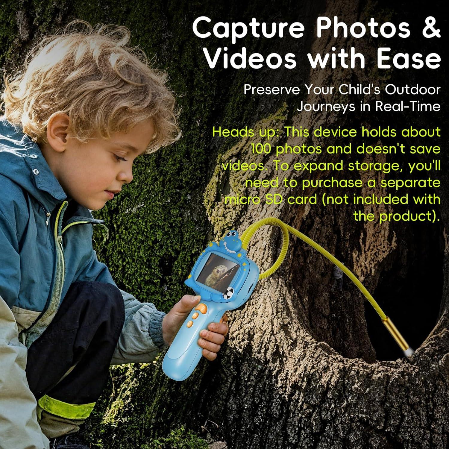 Cámara Borescope Infantil Kids Borescope con Luz LED 2MP